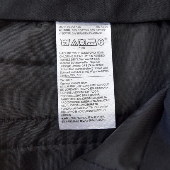 BANANA REPUBLIC Curvy Sloan Pants, Black, Size 8 Petite - Picture 12 of 15